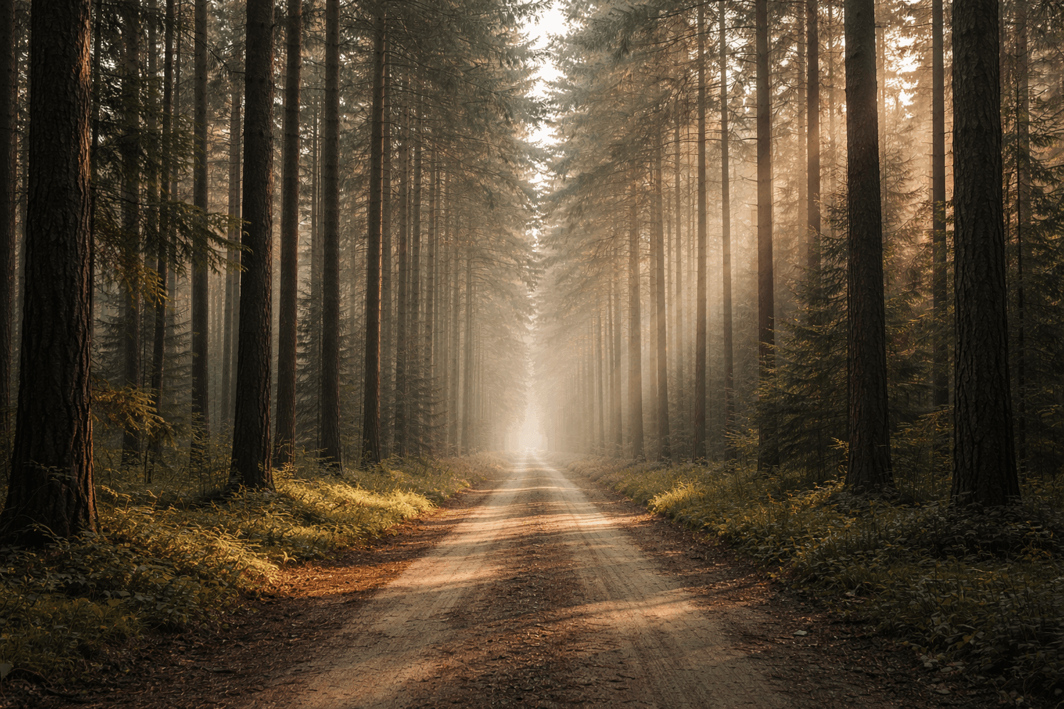 Forest landscape banner